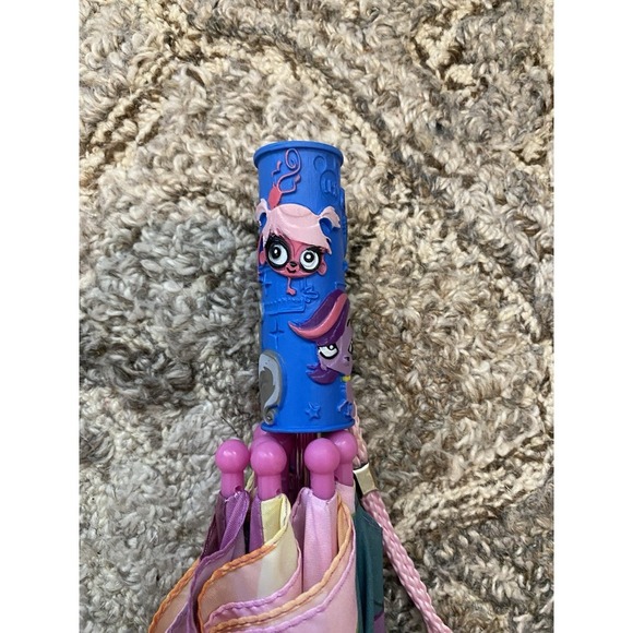 LPS Littlest Pet Shop YOUTH Kids Purple Puppy Umbrella 2014 Collectible - Picture 3 of 11